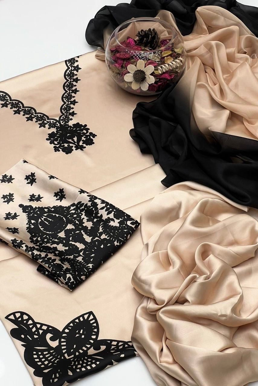 Digital Printed Silk 3 pcs