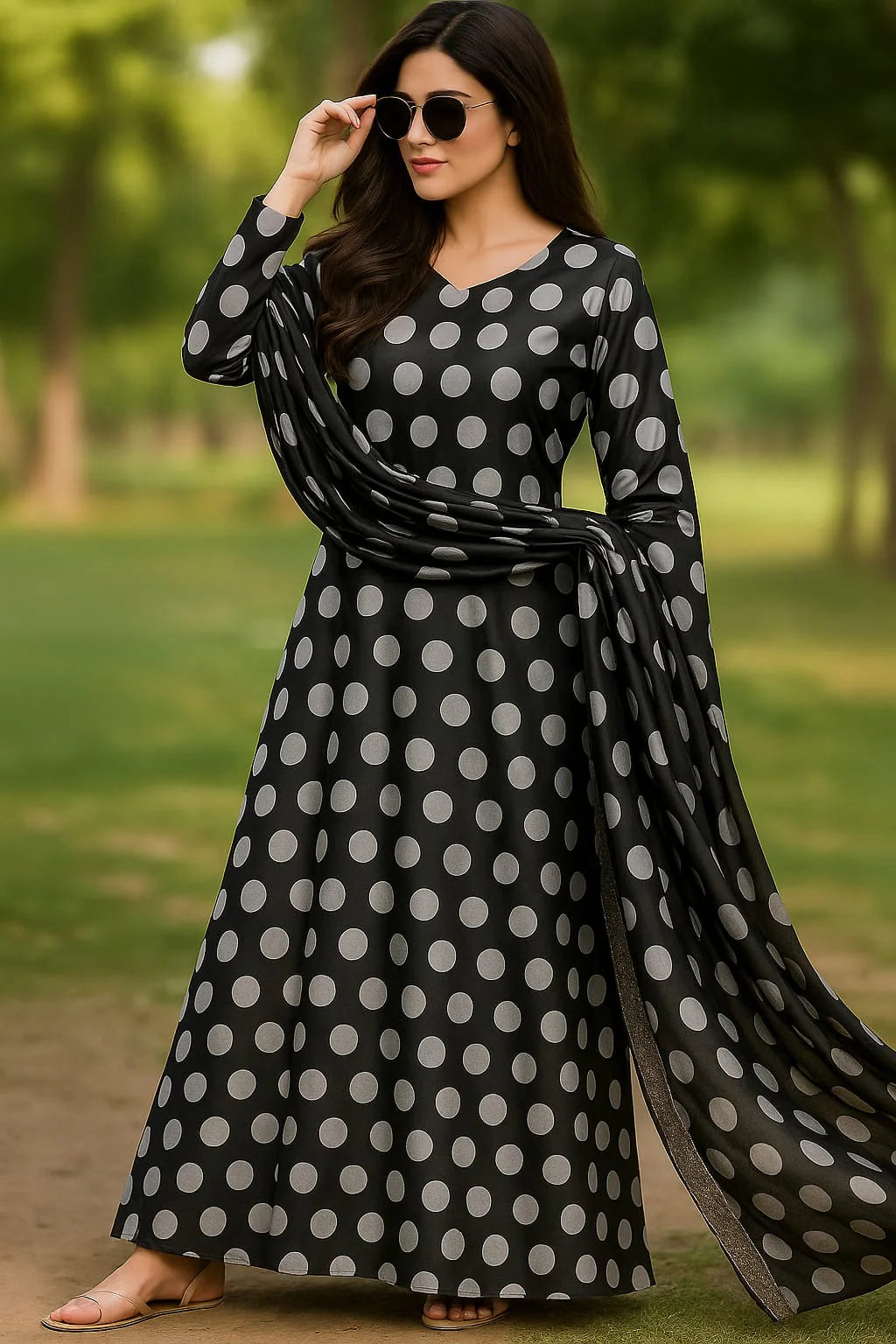 Digital Print Silk 3pcs (POLKA.)