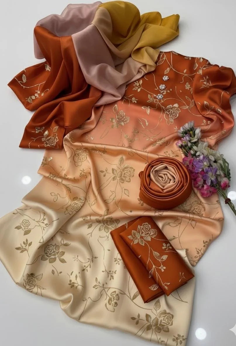 Digital Print Silk 3pcs