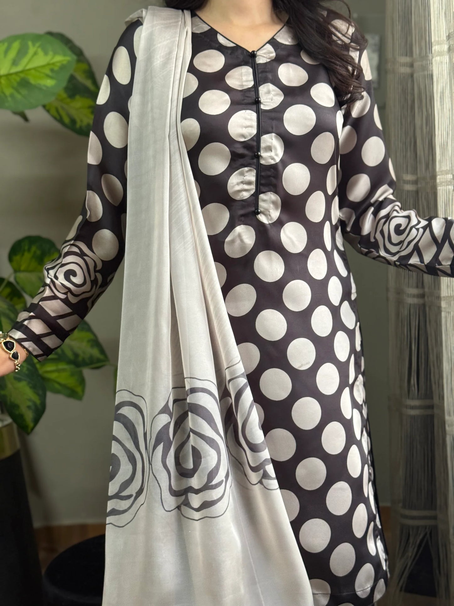 Digital Print Silk 3pcs (POLKA.)