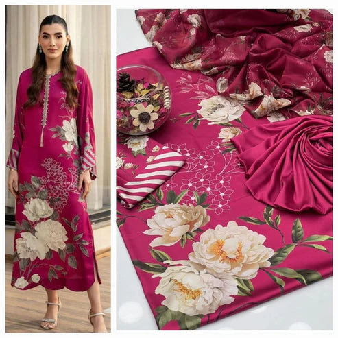 Digital Print Silk 3pcs