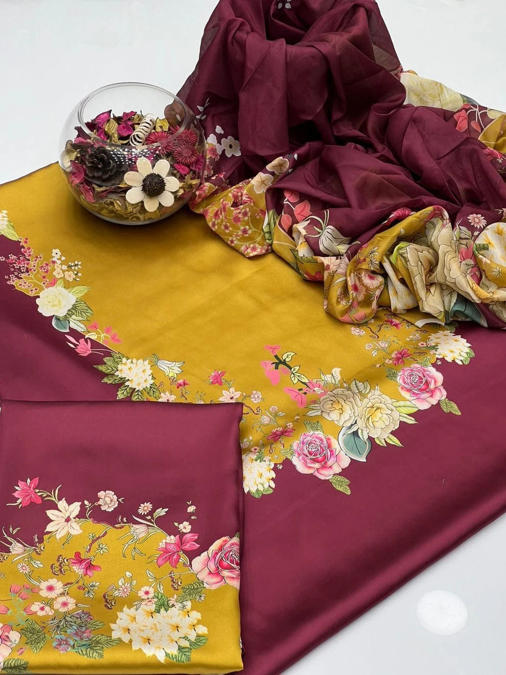 Digital Print Silk 3pcs