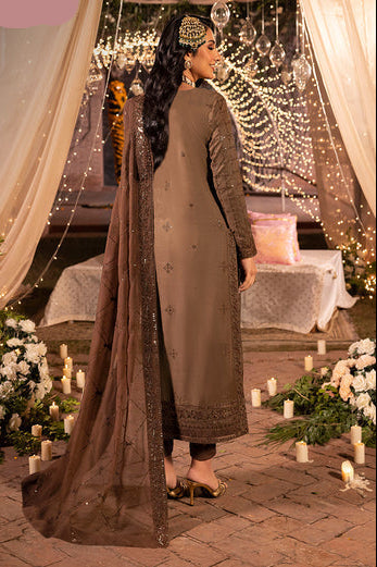 AJDAB-05 EMBROIDERED LAWN SILK STITCHED 3 PCS