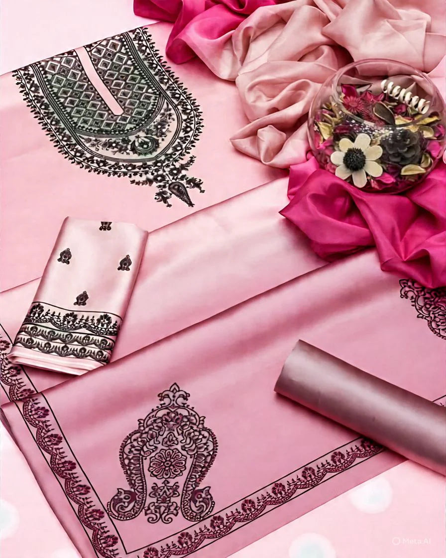 Digital Printed Silk 3 pcs