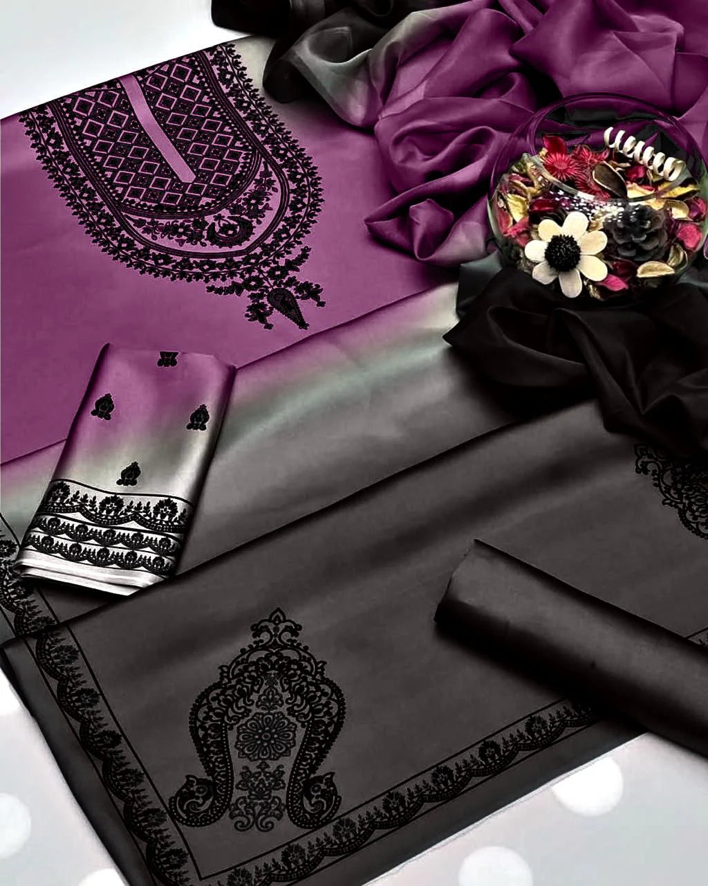 Digital Printed Silk 3 pcs