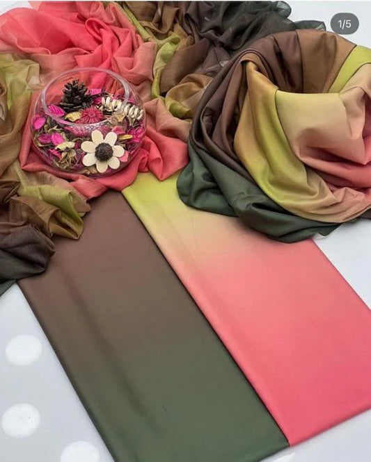 Digital Printed Silk 3 pcs