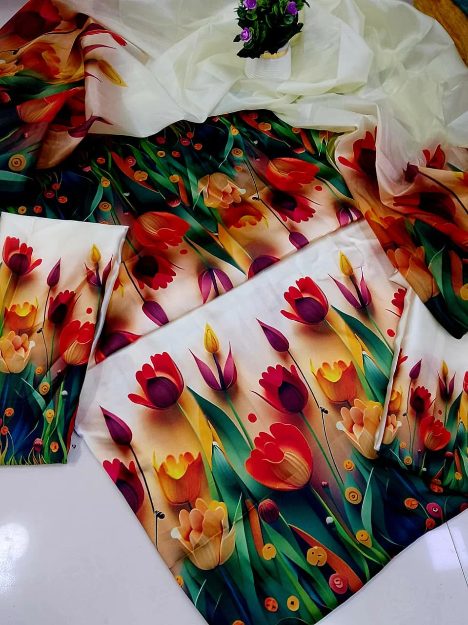 Digital Print Silk 3pcs