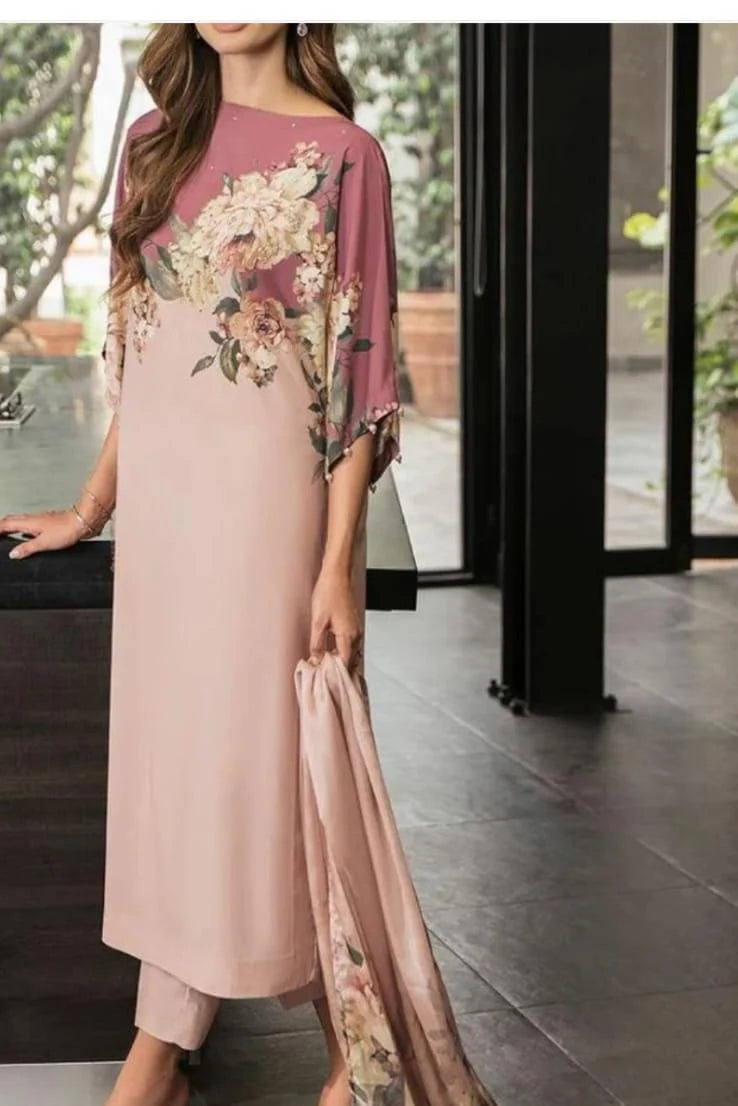 Digital Print Silk 3pcs