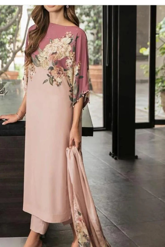 Digital Print Silk 3pcs