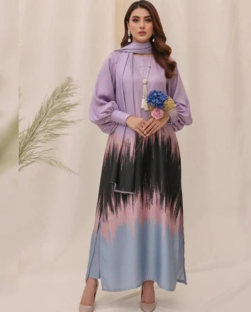 Digital Print Silk 3pcs